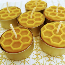Load image into Gallery viewer, Candy Light - 6 Beeswax Tealight Candles by Frank Wrap